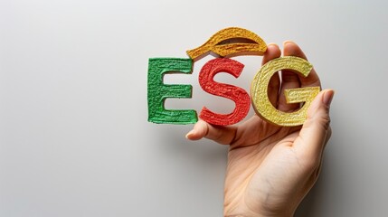 ESG Concept on Hand - 761417621