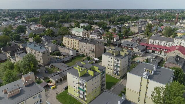 Beautiful Panorama Housing Estate Zgierz Aerial View Poland