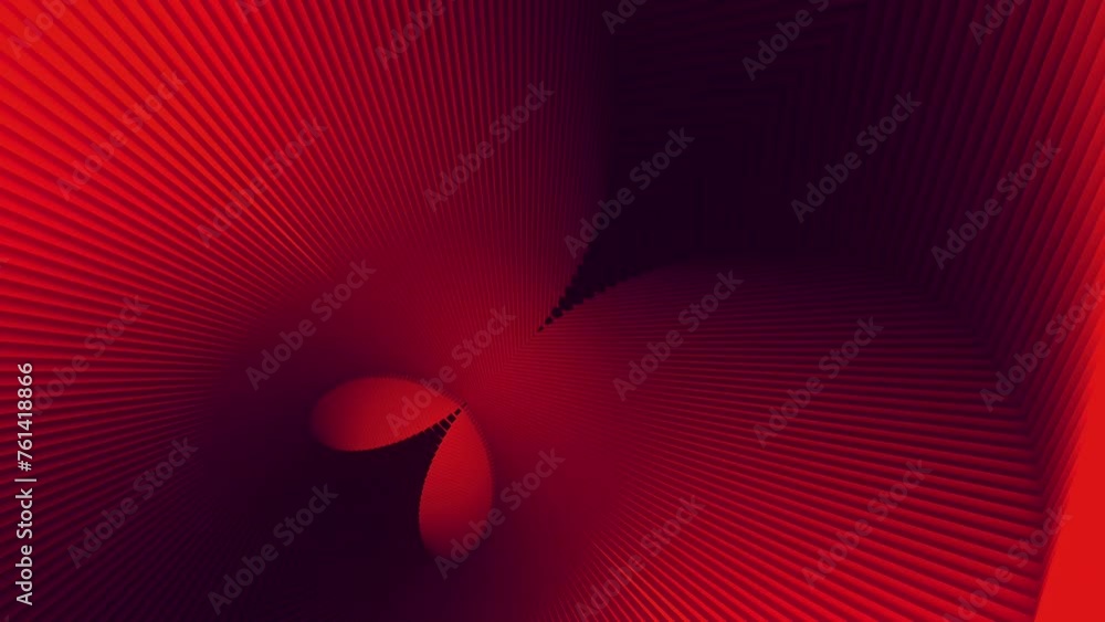 Poster Geometric background with symmetrical composition. 3d rendering loop animation