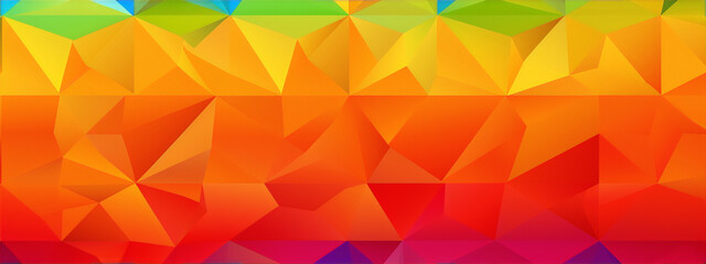 vibrant low poly triangular geometric shapes background - obrazy, fototapety, plakaty