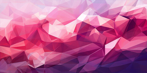 Pink and purple abstract geometric polygon background - obrazy, fototapety, plakaty