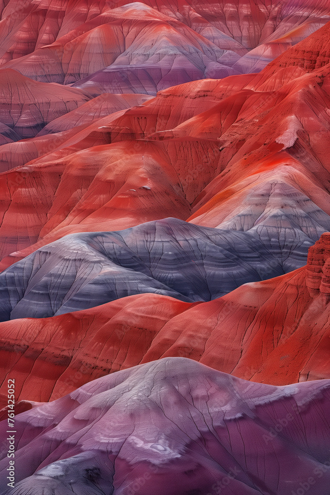 Aufkleber surreal colorful landscape inspired by grand canyon. rock formations. abstract colorful background i