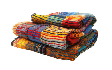 Vibrant Heritage: Ghanaian Kente Cloth. Generative AI