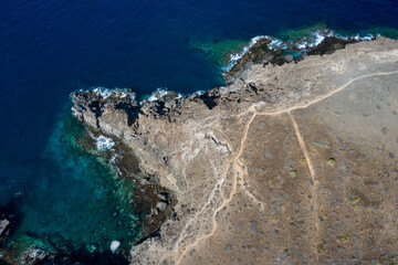 Top-Down Aerial View of Marazul and El Balito with Ocean and Cliffs, Tenerife
