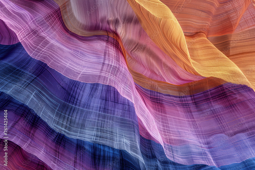 Aufkleber surreal colorful landscape inspired by grand canyon. rock formations. abstract colorful background i