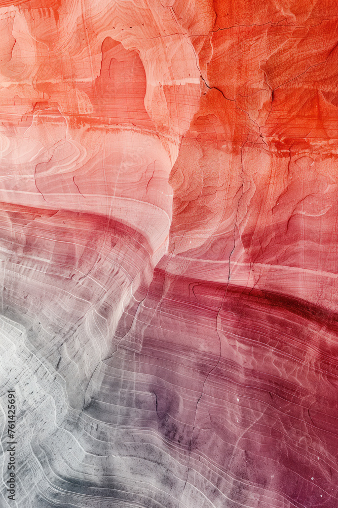 Aufkleber surreal colorful landscape inspired by grand canyon. rock formations. abstract colorful background i