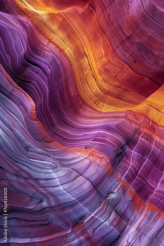 Aufkleber surreal colorful landscape inspired by grand canyon. rock formations. abstract colorful background i