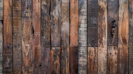 Old rustic brown wood wall background texture.