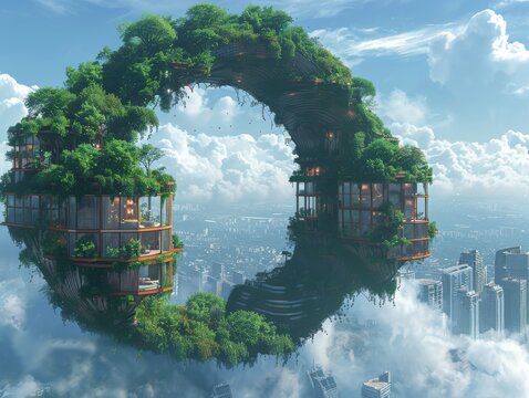 Hanging gardens in the sky celestial archways