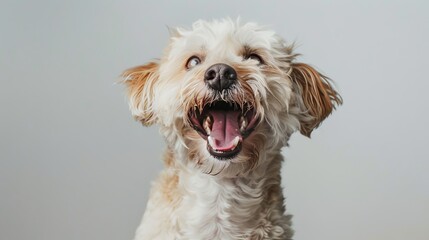 Excited Dog Portrait