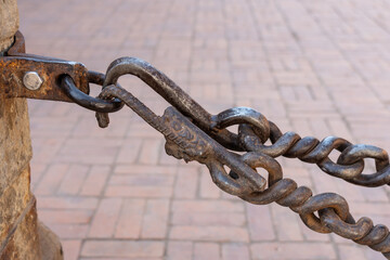 Wrought Iron Chain Hook
