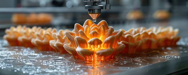 Deurstickers 3D printer making objects © Svitlana