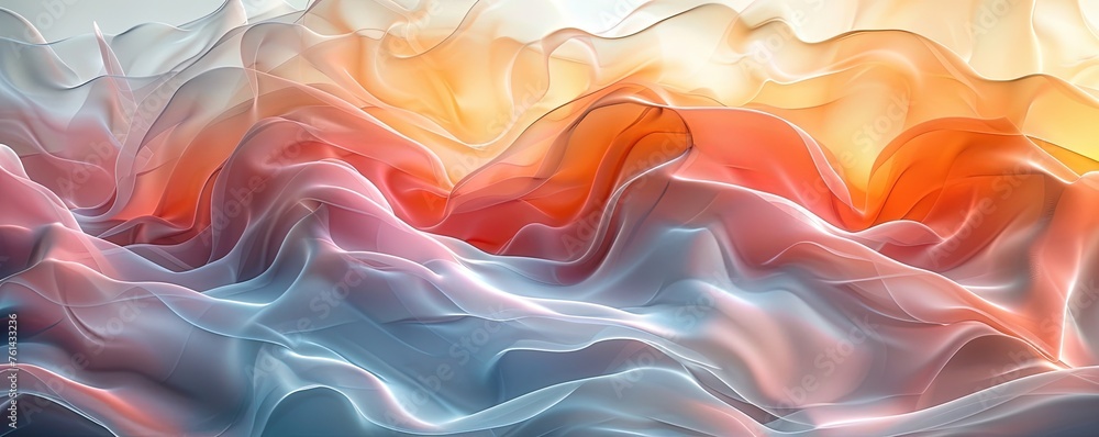 Poster abstract background with smooth shapes