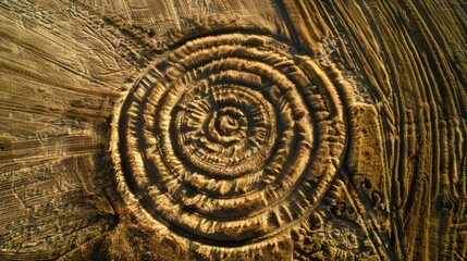 Enigma of Crop Circles from Above