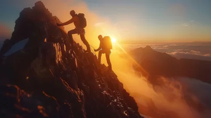  Climbers at Sunset © XtravaganT