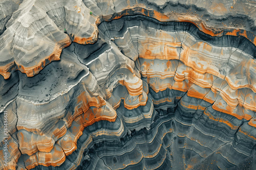Poster surreal colorful landscape inspired by grand canyon. rock formations. abstract colorful background i