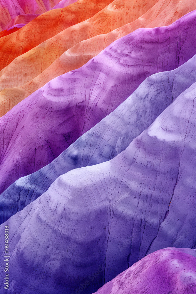 Poster surreal colorful landscape inspired by grand canyon. rock formations. abstract colorful background i