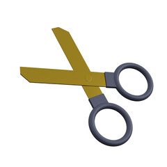 Scissor tool 3D render