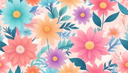 Fototapeta na wymiar Flower background pastel color art spring wallpaper design