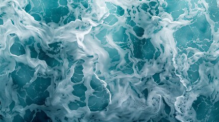 Ocean Foam Abstract - 761442880