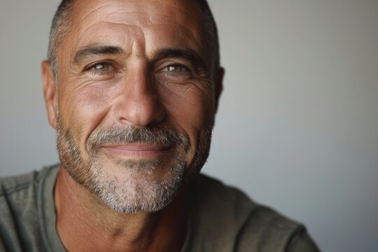 Close-up of a male in casual wear emphasizing recovery and resilience