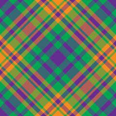 Plaid pattern vector. Check fabric texture. Seamless textile design for clothes, paper print.