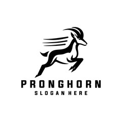 Pronghorn Logo Design. Pronghorn vector logo