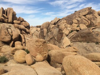 Boulders Landscape in Joshua Tree National Park, California 