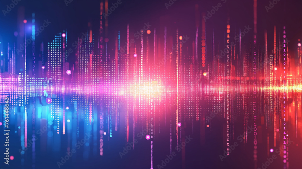 Poster abstract lines and dots connect background. technology connection digital data and big data concept.