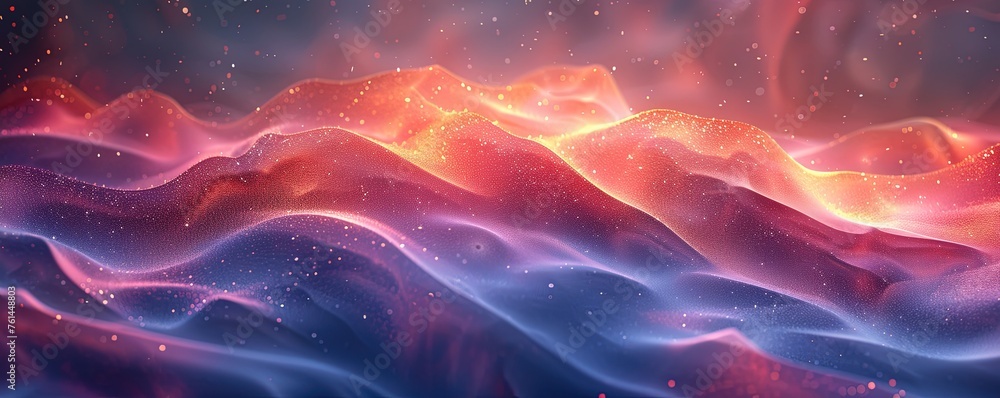 Poster abstract background with smooth shapes