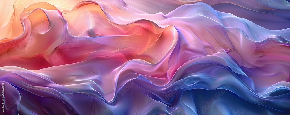 Poster abstract background with smooth shapes