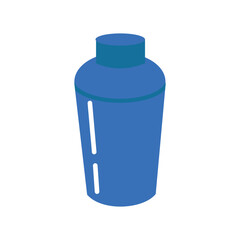 Cocktail shaker icon. Flat color design. Vector illustration. resources graphic icon element design. Vector illustration with a kitchen equipment theme