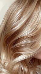 Naklejka premium Haircare essentials for maintaining healthy blonde hair