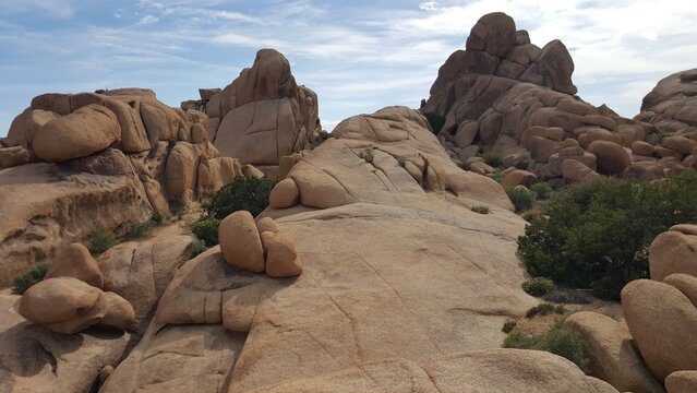 Boulders Landscape in Joshua Tree National Park, California 