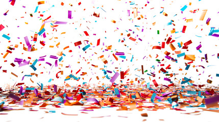 Fototapeta premium confetti color on transparent background