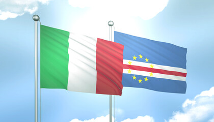 Italy and Cape Verde Flag Together A Concept of Relations