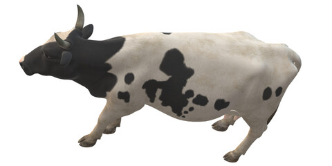 Cow isolated on a Transparent Background