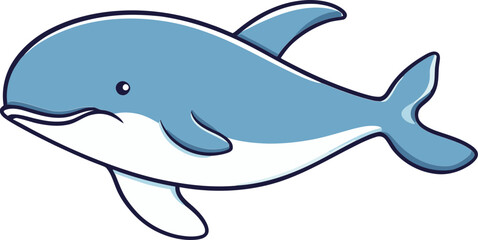 Whimsical Whale Vector Illustration for Ocean-themed Apparel Brands