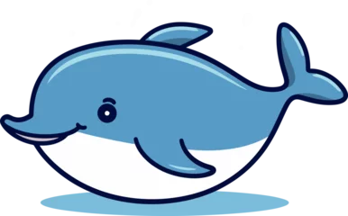 Fotobehang Whale Vector Illustration for Marine-themed Educational Programs © The biseeise