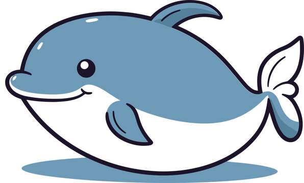Whale Vector Illustration for Whale Conservation Societies