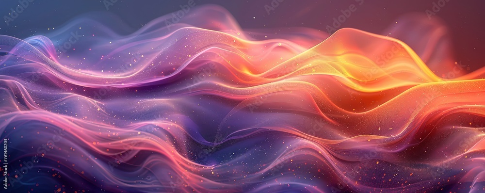 Poster abstract background with smooth shapes
