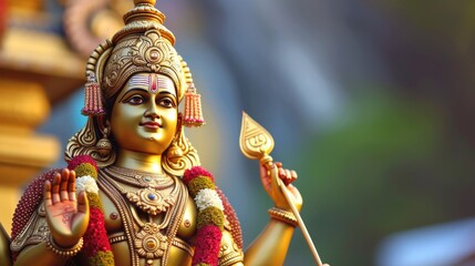 Spiritual Golden Deity - Hindu Goddess or God