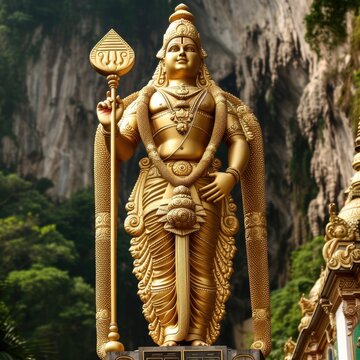 Thai Gold Buddha Statue