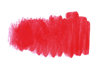 Pinselzeichnung mit roter Farbe - Markierung oder abstrakter Hintergrund