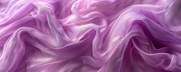 Obraz premium Floating lilac fabric