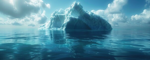 Floating iceberg - obrazy, fototapety, plakaty