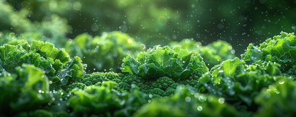 green vegetable background - Powered by Adobe