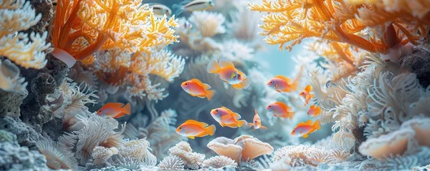 Fotobehang Healthy coral reef underwater fish © Влада Яковенко
