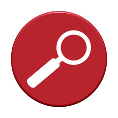 Lupe Icon auf rotem Button - Suchen