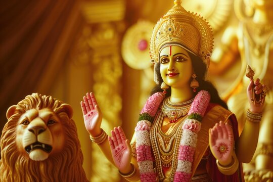 The Golden Goddess - Durga Maa
